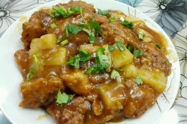 菠萝酸甜鸡的做法图解10