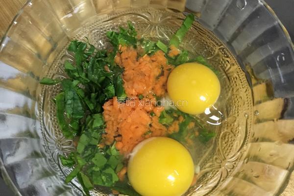 蔬菜鸡蛋饼的做法图解2