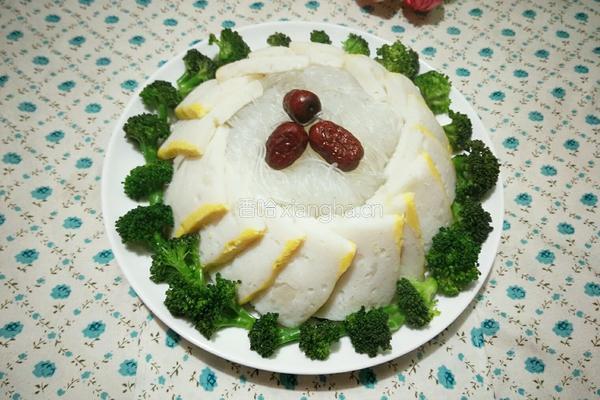 聚宝盆（扣蒸鱼糕）的做法图解11