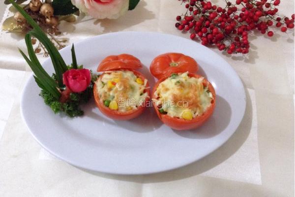＃年夜饭＃红红火火（番茄盅）的做法图解8