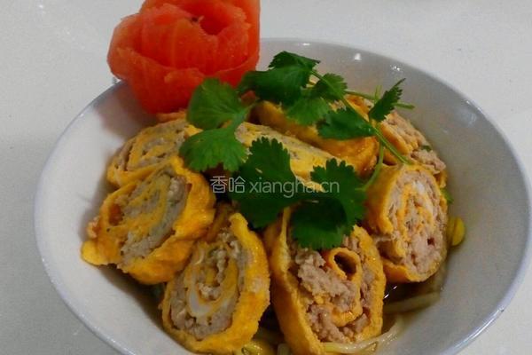 鸭卷鲜扣碗的做法图解12