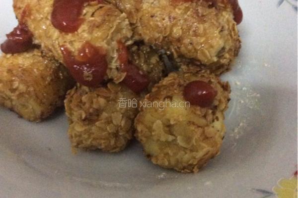 燕麦炸香蕉的做法图解6