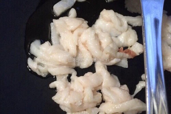 有机花菜炒肉的做法图解8