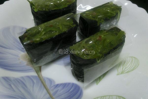 海藻寿司的做法图解10