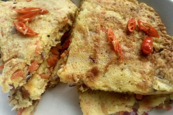 胡萝卜鸡蛋饼的做法图解10