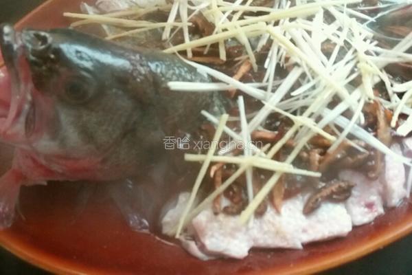 豆酱豉油蒸鲈鱼的做法图解10