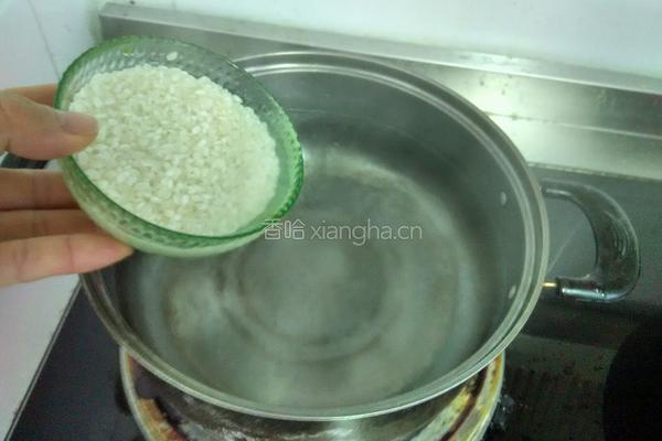 菠菜虾仁粥的做法图解6