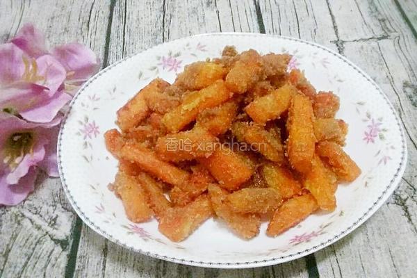 蛋黄焗南瓜的做法图解8