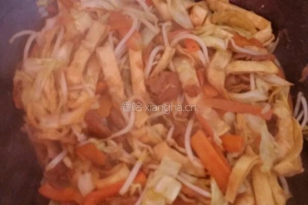 炒饼的做法图解5