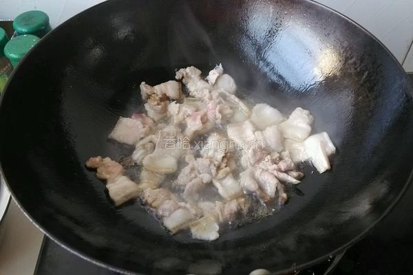 干煸茶树菇肉片的做法图解5