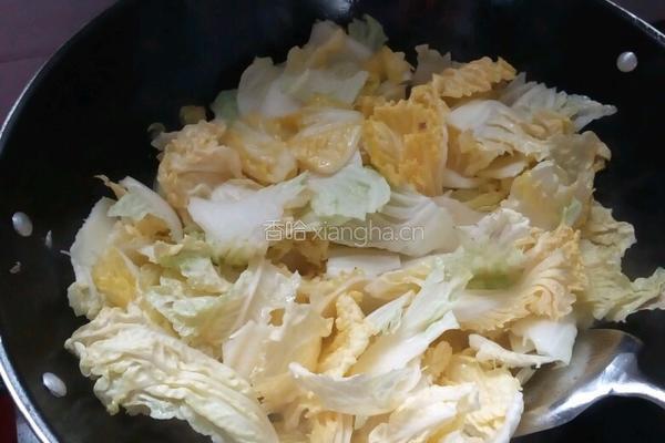 清炒大白菜的做法图解3