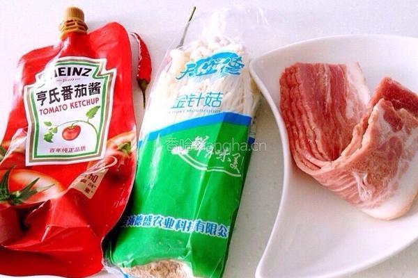 金针菇培根卷的做法图解1