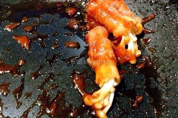 金针菇培根卷的做法图解11