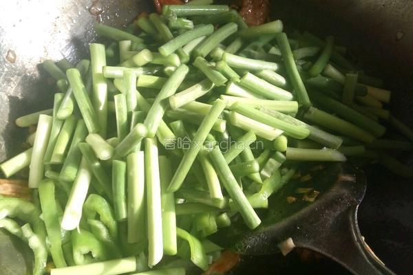 肉炒蒜苔的做法图解6