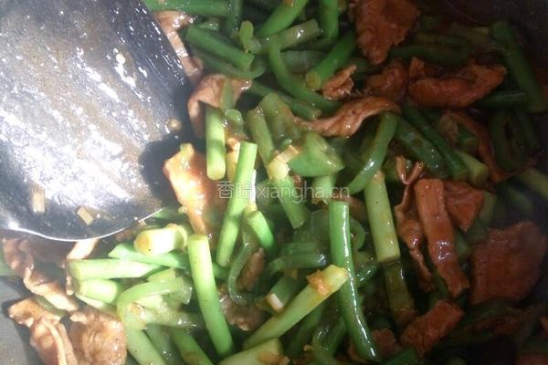 肉炒蒜苔的做法图解8
