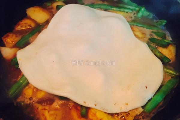 豆角土豆烀饼的做法图解13