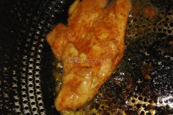 香煎鸡排的做法图解4