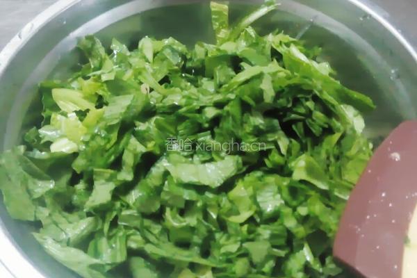 芥菜拌饭的做法图解3