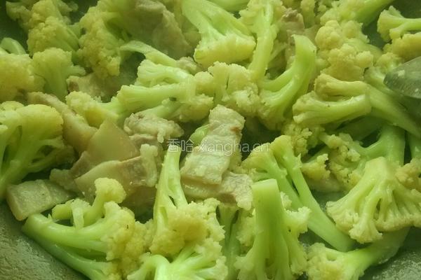 清炒花菜的做法图解4