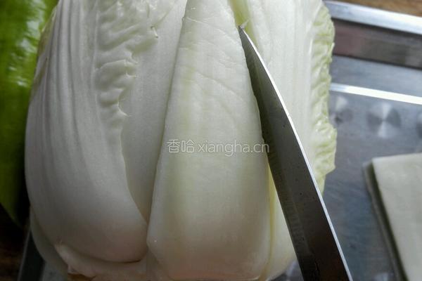 莲花白菜的做法图解2