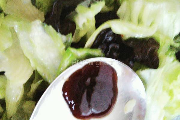 木耳蚝油生菜的做法图解4