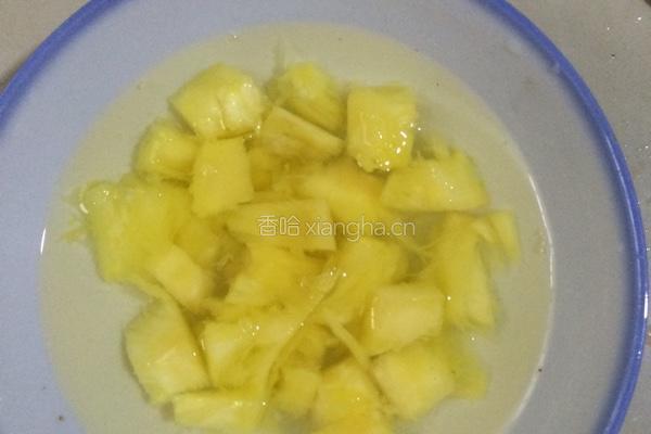 菠萝炒饭的做法图解3