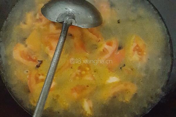 番茄鸡蛋疙瘩汤的做法图解6