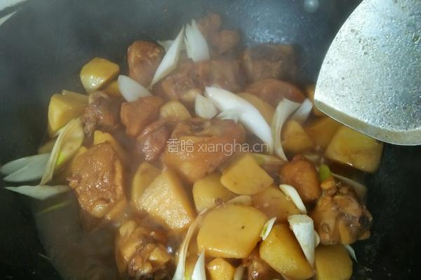 土豆炖鸡腿的做法图解6