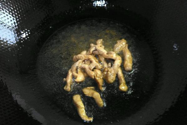 豆角炒肉丝的做法图解3