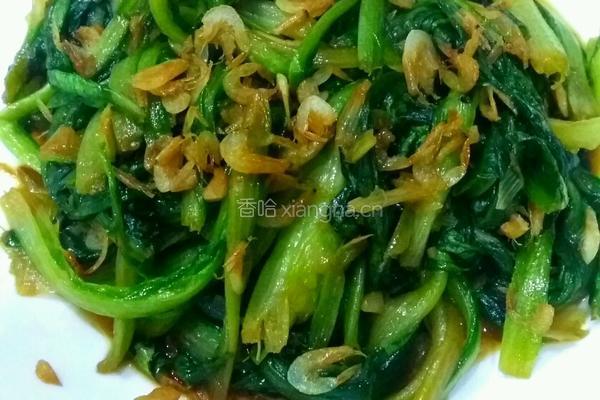 虾仁油麦菜的做法图解5