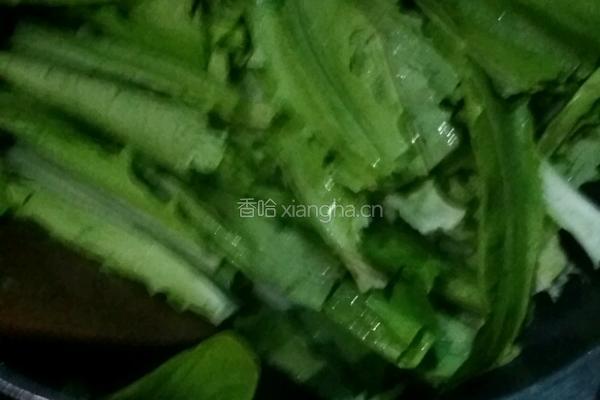 虾仁油麦菜的做法图解3