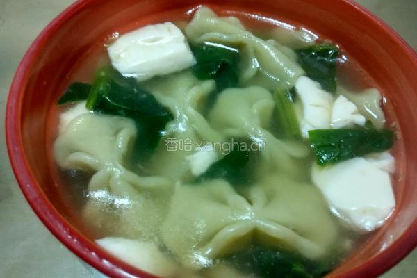 菠菜豆腐蝴蝶面的做法图解8