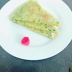 韭香虾仁鸡蛋饼的做法[图]