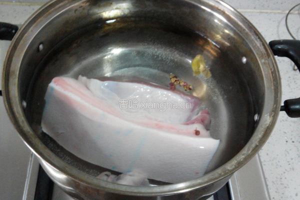 青椒豆豉熬肉的做法图解2
