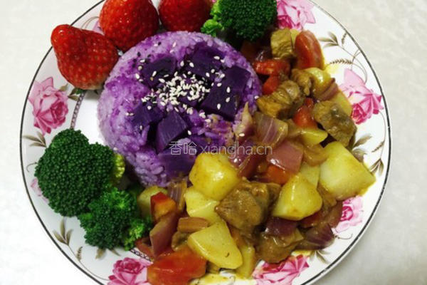 咖喱牛肉水果饭的做法图解14