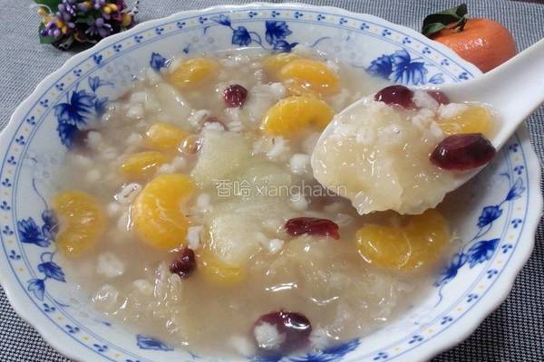 ＃年夜饭＃水果麦仁银耳羹的做法图解11