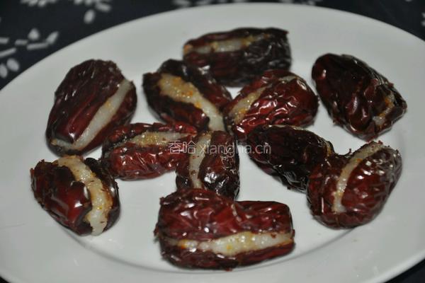 红枣蒸夹心糯米的做法图解11