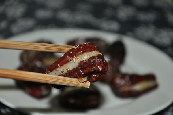 红枣蒸夹心糯米的做法图解12
