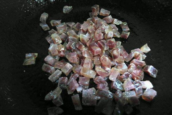 茼蒿香肠菜饭的做法图解3