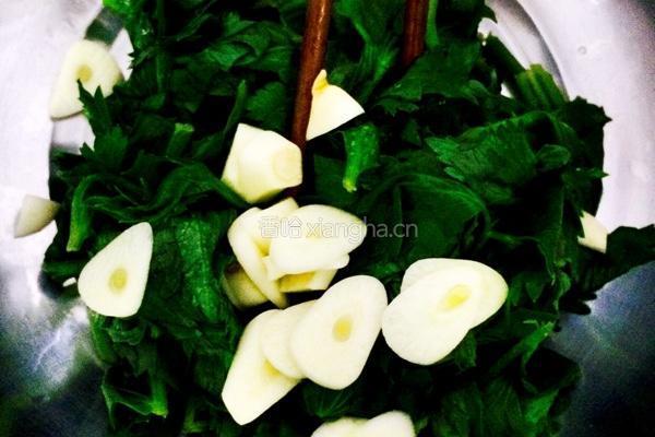 芹菜叶咸菜。的做法图解4