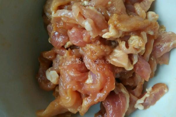 荷兰豆炒肉片的做法图解2