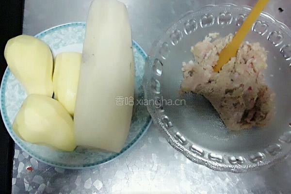 黄金耦合土豆合的做法图解1