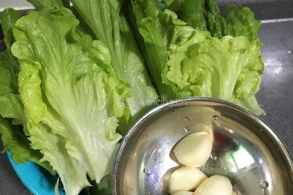 蚝油生菜（生财）的做法图解1