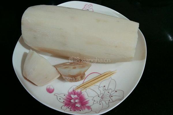 糖桂花（糯米）莲藕的做法图解1