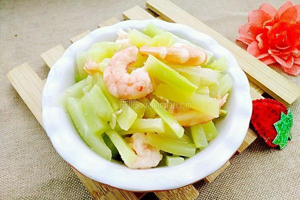 莴笋拌虾仁的做法图解5