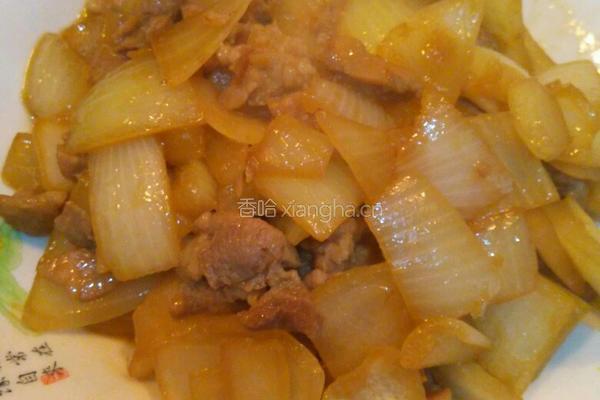 圆葱炒肉的做法图解5