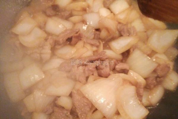 圆葱炒肉的做法图解4