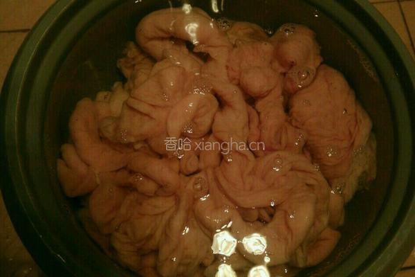 尖椒肥肠的做法图解3