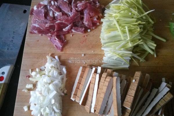 家常豆腐干的做法图解1