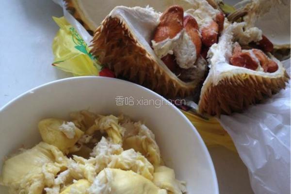 简易榴莲冰激凌的做法图解1